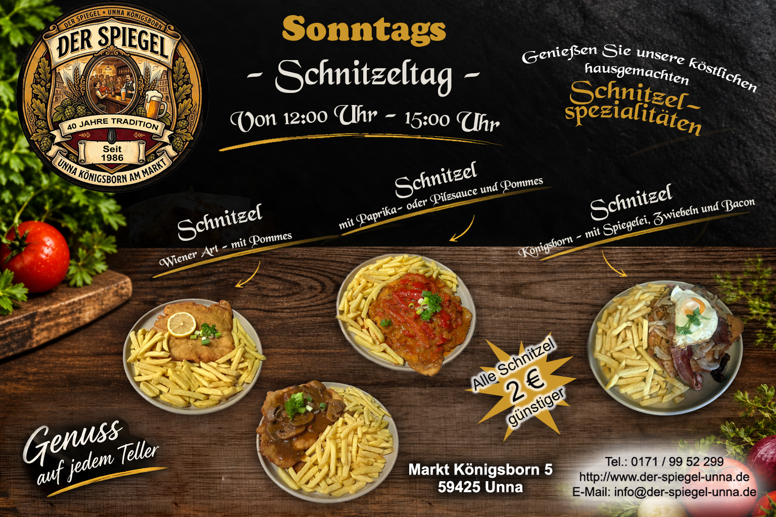 Der Spiegel Unna - Schnitzeltag Sonntag